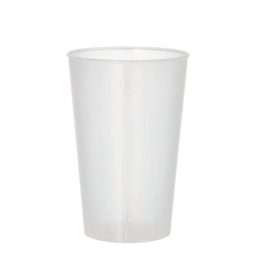 Mehrweg-Trinkbecher PP 0,3 l Ø 8 cm · 11,7 cm transluzent extra stabil