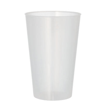 Mehrweg-Trinkbecher PP 0,4 l Ø 8,6 cm · 12,9 cm transluzent extra stabil
