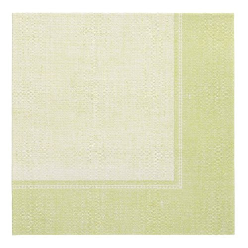 Servietten "ROYAL Collection" 1/4-Falz 40 cm x 40 cm hellgrün "Linum"