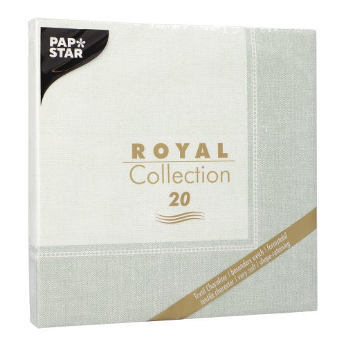 Servietten "ROYAL Collection" 1/4-Falz 40 cm x 40 cm jadegrün "Linum"