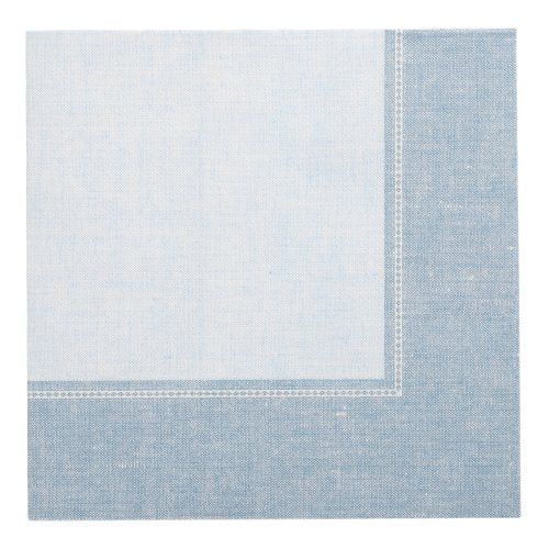 Servietten "ROYAL Collection" 1/4-Falz 40 cm x 40 cm arktikblau "Linum"