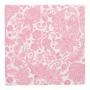 Servietten "ROYAL Collection" 1/4-Falz 40 cm x 40 cm fuchsia "Paisley"