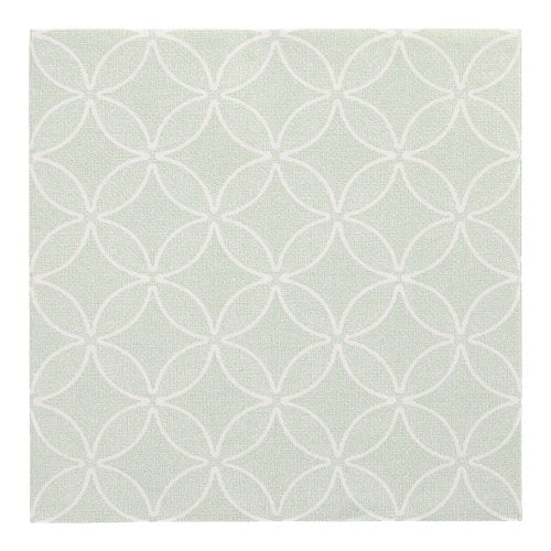Servietten "ROYAL Collection" 1/4-Falz 40 cm x 40 cm jadegrün "Circle Flowers"