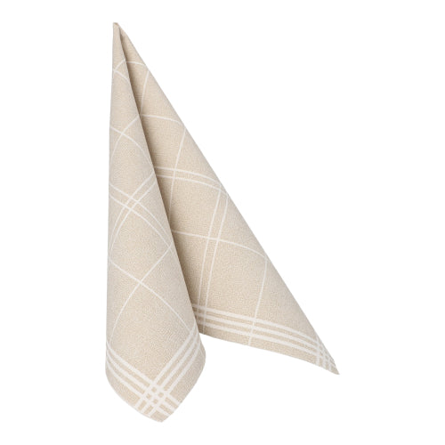 Servietten "ROYAL Collection" 1/4-Falz 40 cm x 40 cm sand "Kitchen Craft"