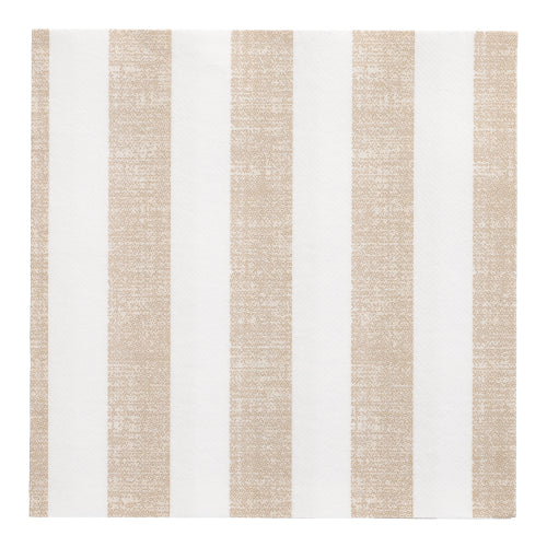 Servietten "ROYAL Collection" 1/4-Falz 40 cm x 40 cm sand "Lines"