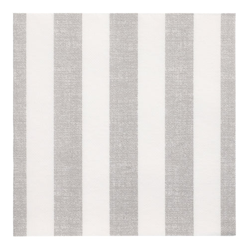 Servietten "ROYAL Collection" 1/4-Falz 40 cm x 40 cm grau "Lines"