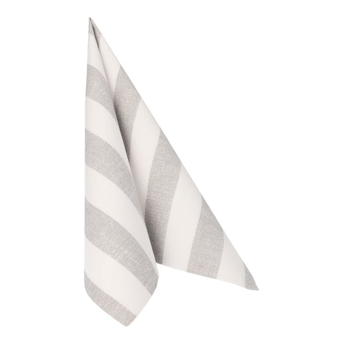 Servietten "ROYAL Collection" 1/4-Falz 40 cm x 40 cm grau "Lines"