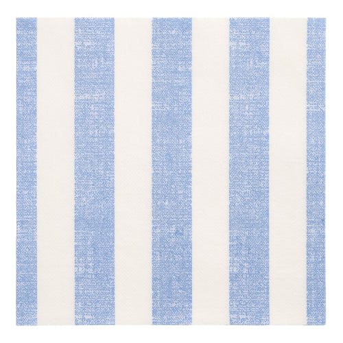Servietten "ROYAL Collection" 1/4-Falz 40 cm x 40 cm blau "Lines"