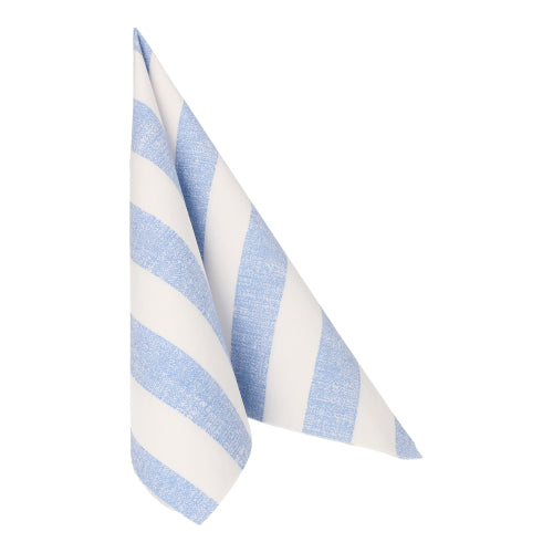 Servietten "ROYAL Collection" 1/4-Falz 40 cm x 40 cm blau "Lines"