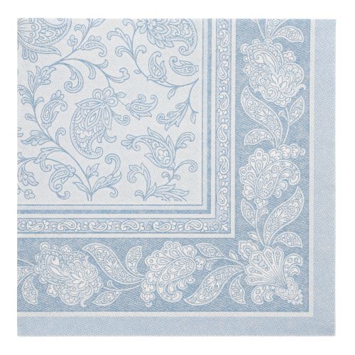 Servietten "ROYAL Collection" 1/4-Falz 40 cm x 40 cm arktikblau "Ornaments"