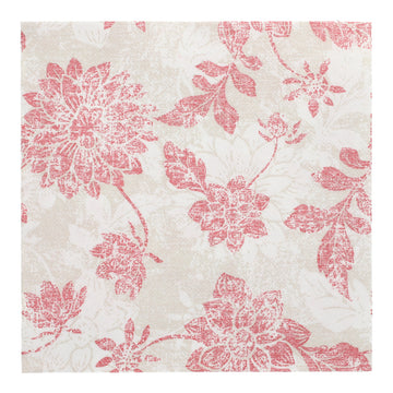 Servietten "ROYAL Collection" 1/4-Falz 40 cm x 40 cm bordeaux "Flowers"