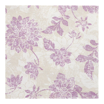 Servietten "ROYAL Collection" 1/4-Falz 40 cm x 40 cm lila "Flowers"