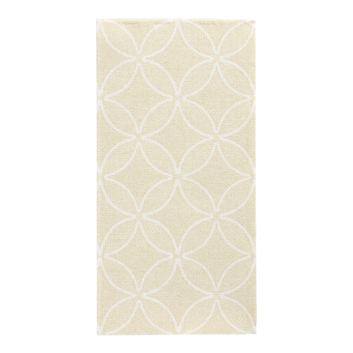 Servietten "ROYAL Collection" 1/8-Falz 40 cm x 40 cm champagner "Circle Flowers"