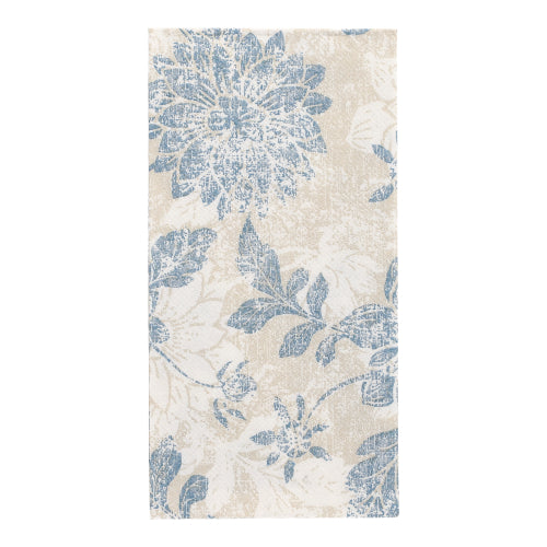 Servietten "ROYAL Collection" 1/8-Falz 40 cm x 40 cm arktikblau "Flowers"