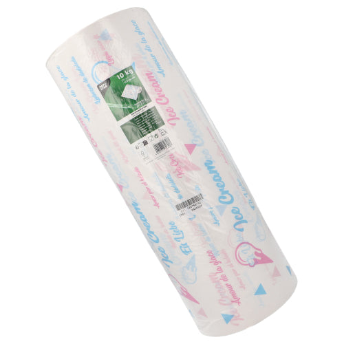 kg Einschlagpapiere Kraftpapier 570 m x 50 cm weiss "Icelove" Secare-Rolle
