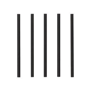 Mehrweg-Cocktail Trinkhalme PP Ø 7 mm · 15 cm schwarz