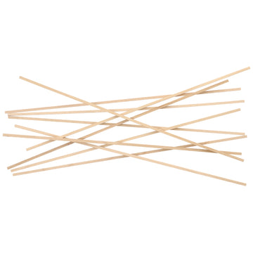 Zuckerwattestäbe Holz "pure" eckig 40 cm x 4 mm x 4 mm