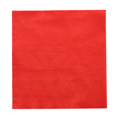 Servietten, 1-lagig 1/4-Falz 33 cm x 33 cm rot