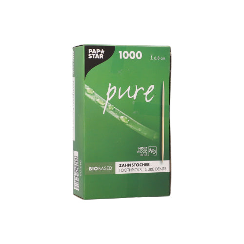 Zahnstocher, Holz "pure" rund 6,8 cm