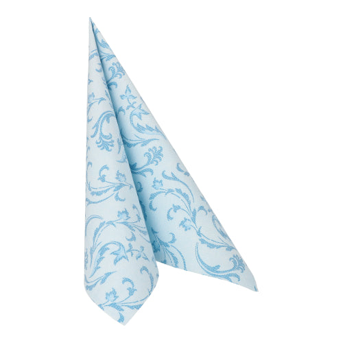 Servietten "ROYAL Collection" 1/4-Falz 40 cm x 40 cm türkis "Damascato"