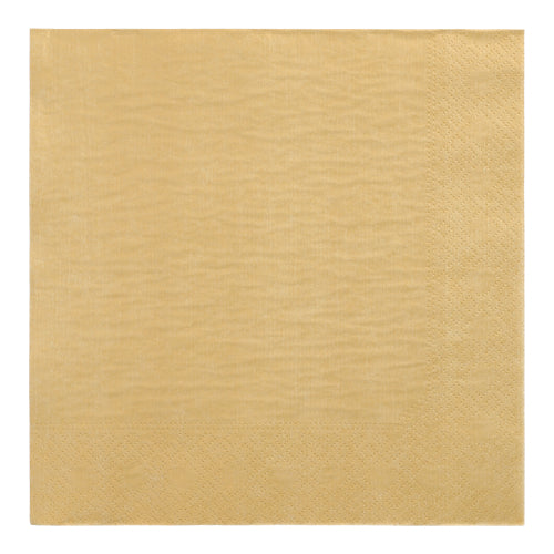 Servietten, 3-lagig 1/4-Falz 40 cm x 40 cm gold