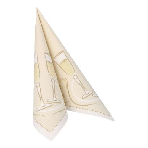 Servietten "ROYAL Collection" 1/4-Falz 40 cm x 40 cm gold "Festive Moments"