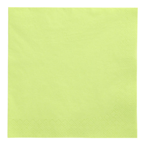 Servietten, 3-lagig 1/4-Falz 40 cm x 40 cm limonengrün