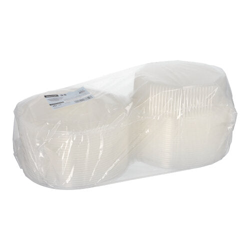 Verpackungsbecher mit Klappdeckeln, PP 8-eckig 1,5 l 5,9 cm x 18 cm x 18 cm transparent