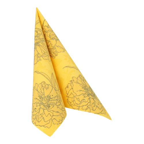 Servietten "ROYAL Collection" 1/4-Falz 40 cm x 40 cm gelb "Thalia"