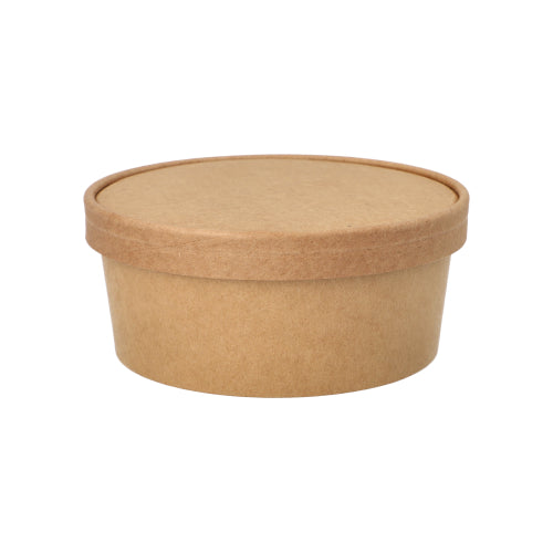 Salatschalen, Pappe rund 750 ml Ø 15 cm · 6 cm braun