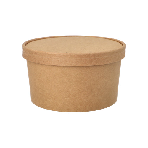 Salatschalen, Pappe rund 1000 ml Ø 15 cm · 7,5 cm braun