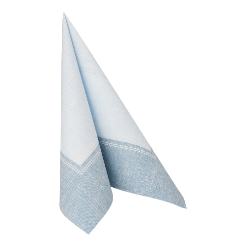 Servietten "ROYAL Collection" 1/4-Falz 40 cm x 40 cm arktikblau "Linum"
