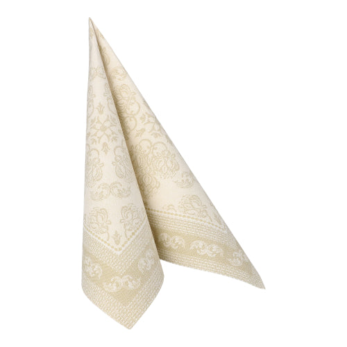 Servietten "ROYAL Collection" 1/4-Falz 40 cm x 40 cm champagner "Arabesque"