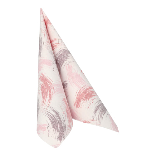 Servietten "ROYAL Collection" 1/4-Falz 40 cm x 40 cm bordeaux "Brushstroke"