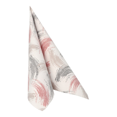 Servietten "ROYAL Collection" 1/4-Falz 40 cm x 40 cm rost "Brushstroke"