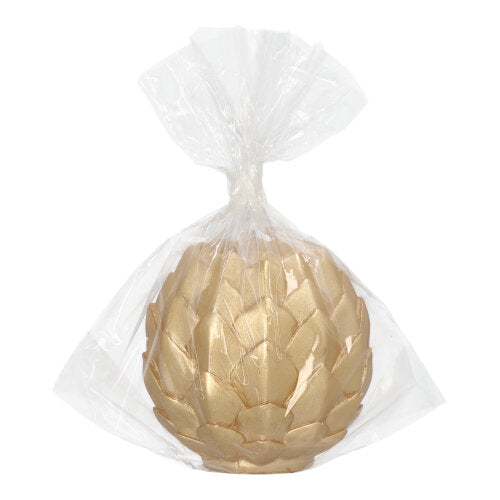 Kugelkerze Ø 10 cm gold "Pine Cone"