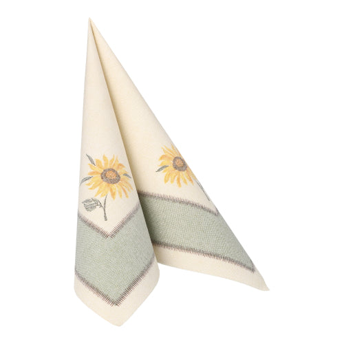 Servietten "ROYAL Collection" 1/4-Falz 40 cm x 40 cm "Sunflower"