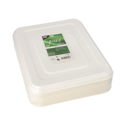 Deckel, Zuckerrohr "pure" 1,4 cm x 22,5 cm x 29 cm weiss