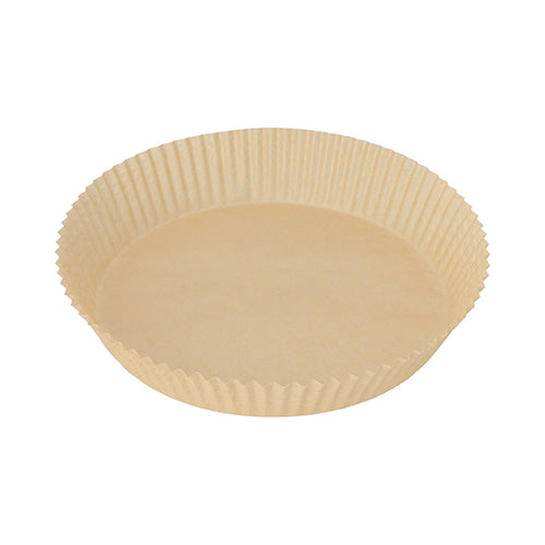 Backpapiere Ø 20 cm · 4,5 cm braun für Heißluftfritteusen