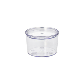 Mehrweg-Becher + Deckel rund 190 ml Ø 8 cm · 5,4 cm transparent "Cella"