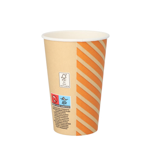 Trinkbecher, Pappe 0,3 l Ø 8 cm · 11,6 cm "Coffee Line"