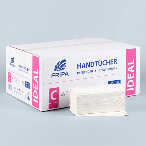 Blatt Handtuchpapier C-Falz 50 cm x 25 cm hochweiss 1-lagig