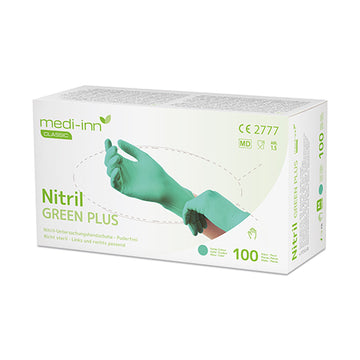 "Medi-Inn Classic" Handschuhe, Nitril puderfrei "Green Plus" grün Größe L