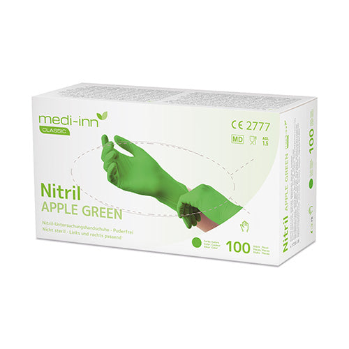 "Medi-Inn Classic" Handschuhe, Nitril puderfrei apfelgrün "Nitril Apple Green" Größe: S