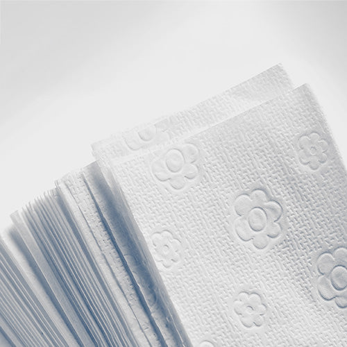 Blatt Handtuchpapier V-Falz 23 cm x 25 cm weiss "Eco" 2-lagig (20x160)