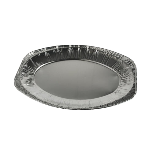 Servierplatten, Alu oval 35 cm x 24,5 cm