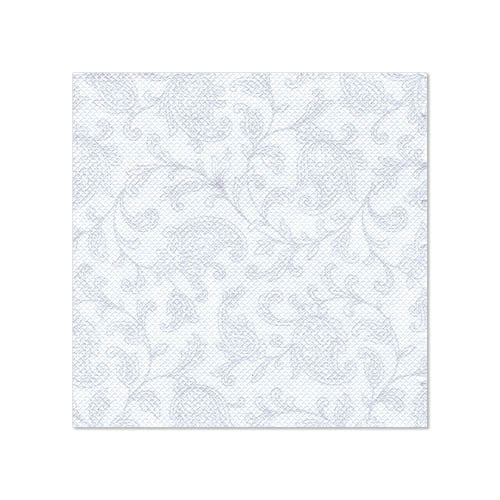 Servietten "ROYAL Collection" 1/4-Falz 25 cm x 25 cm weiss "Ornaments"