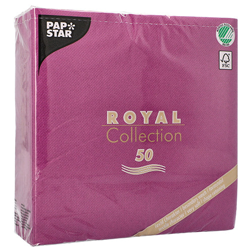 Servietten "ROYAL Collection" 1/4-Falz 40 cm x 40 cm lila
