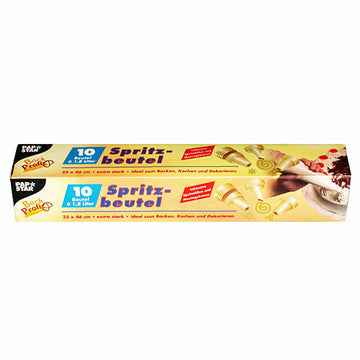 Spritzbeutel 1,8 l 46 cm x 23 cm transparent inkl. 3 Spritztüllen