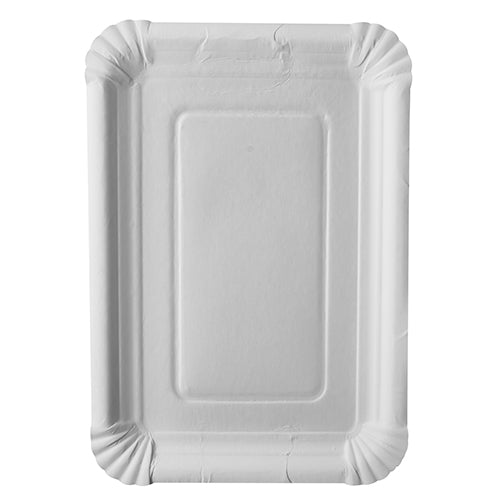 Teller, Pappe "pure" eckig 18 cm x 26 cm weiss